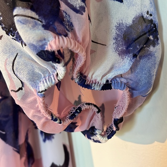 Pinkblush chiffon floor length dress - Picture 5 of 6